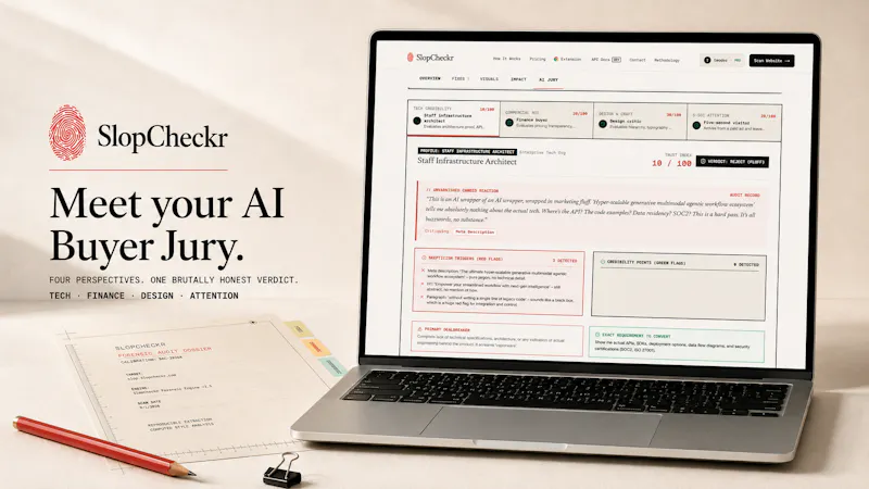 SlopCheckr - Scan your website for AI screenshot 4