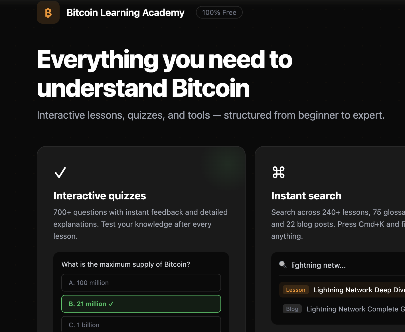 Bitcoin Learning Academy- Free Lessons gallery image