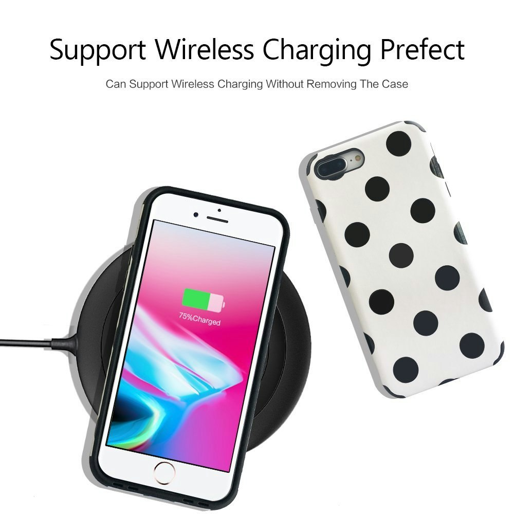 iPhone leather case with Polka Dots gallery image