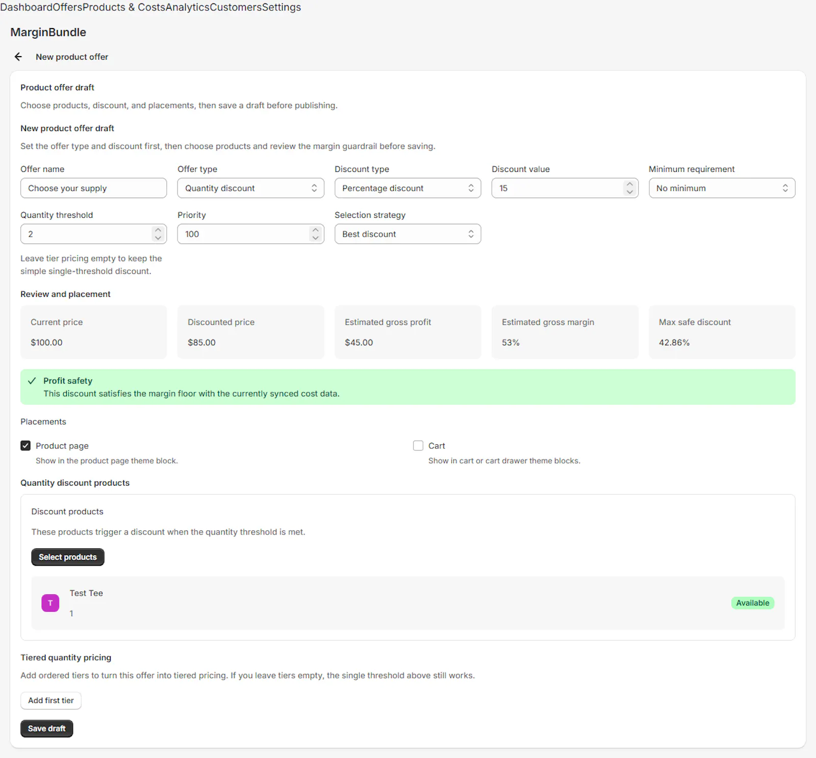 MarginBundle screenshot 2