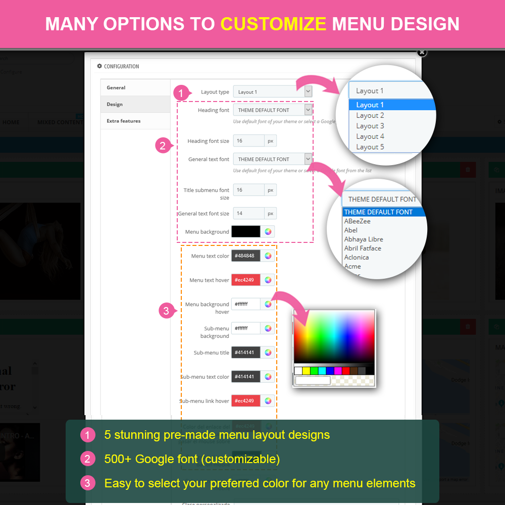 Mega Menu Pro - Ciri Menu Mega Rich media 3