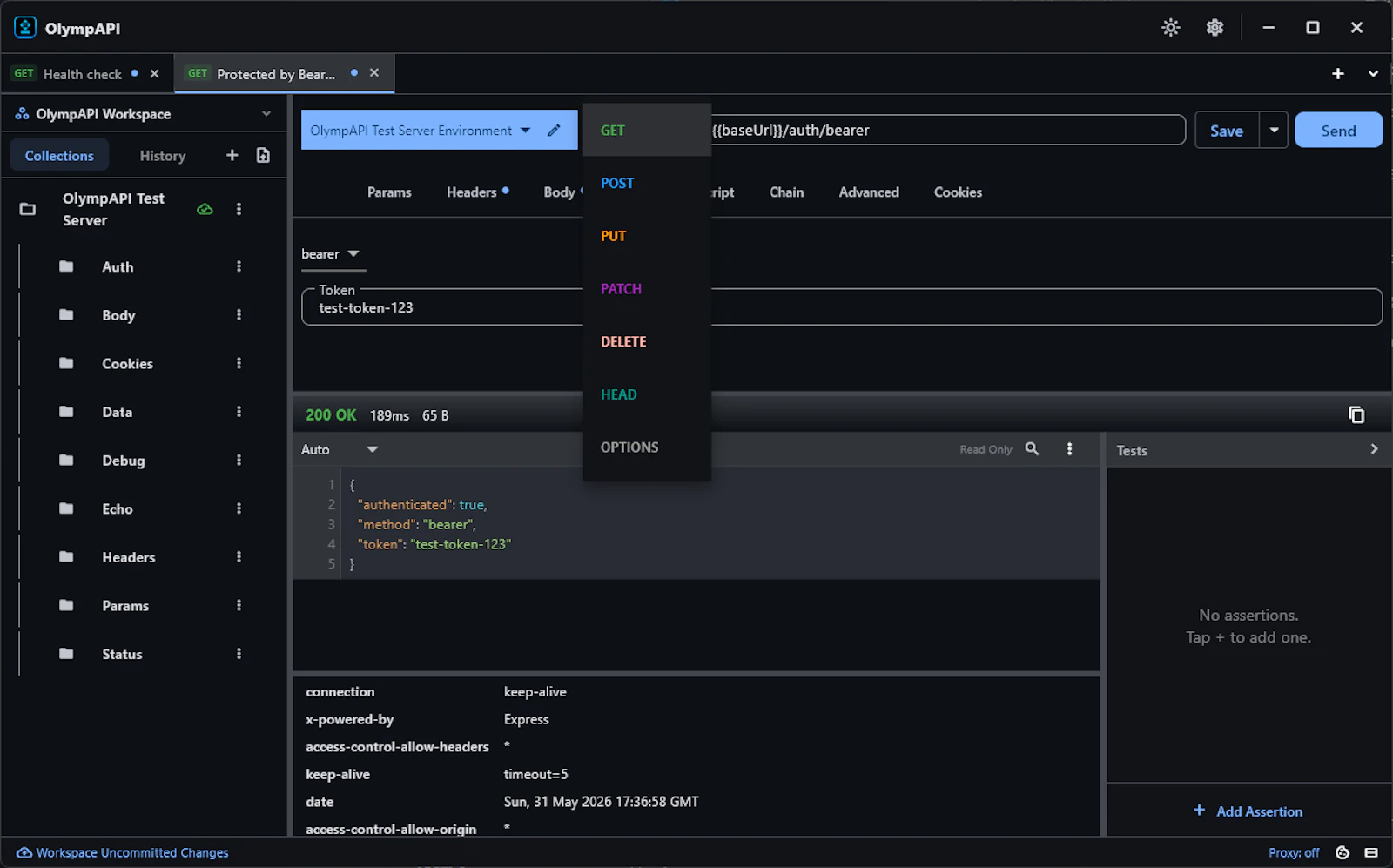 OlympAPI screenshot 1