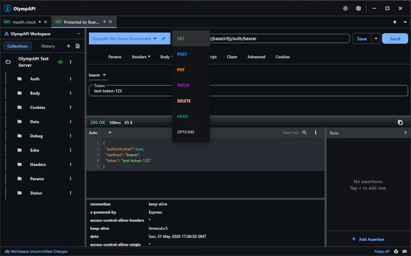 OlympAPI screenshot 1