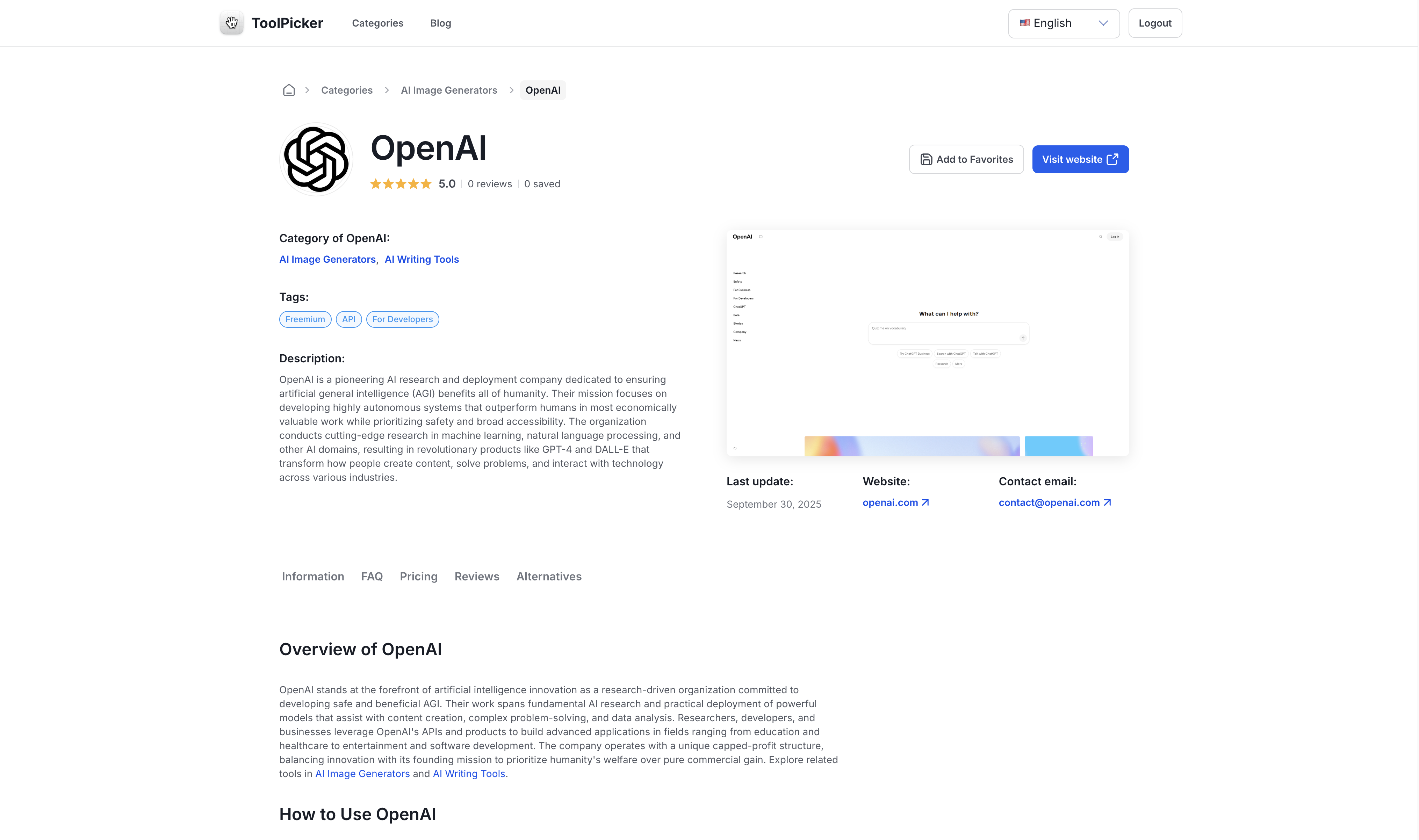 ToolPicker - Screenshot 3 showing product features and functionality