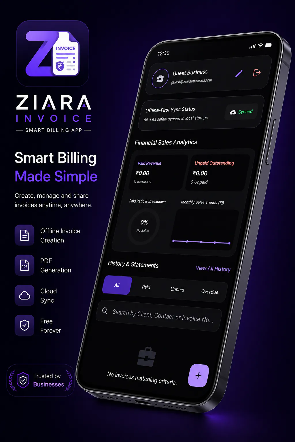 Ziara Invoice: GST Billing App screenshot 3
