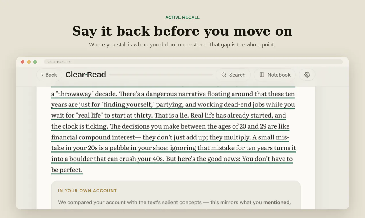 ClearRead — Remember what you read gallery image
