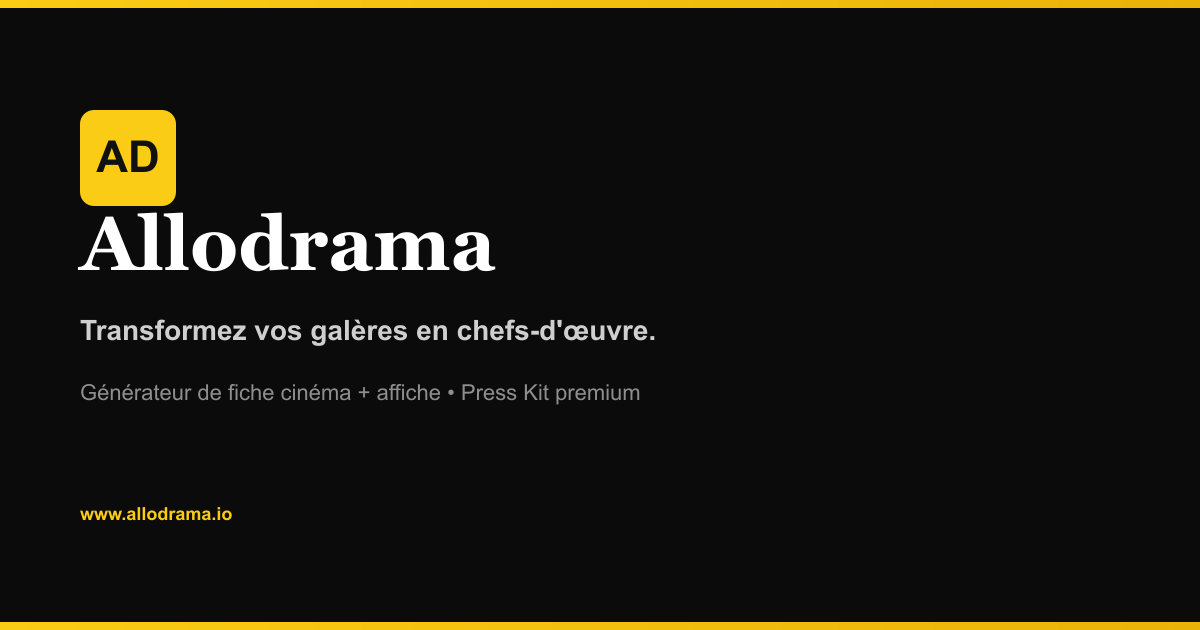 Allodrama - Main product screenshot demonstrating key features and user interface