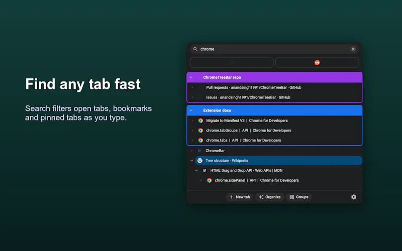 ChromeTreeBar screenshot 3