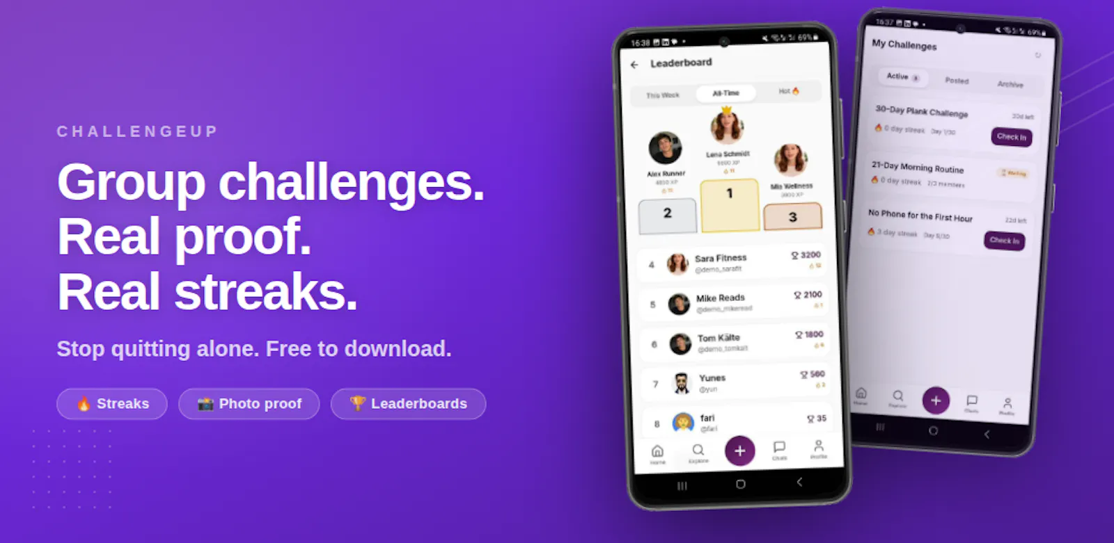 ChallengeUp , The LinkedIn for Doers screenshot 1