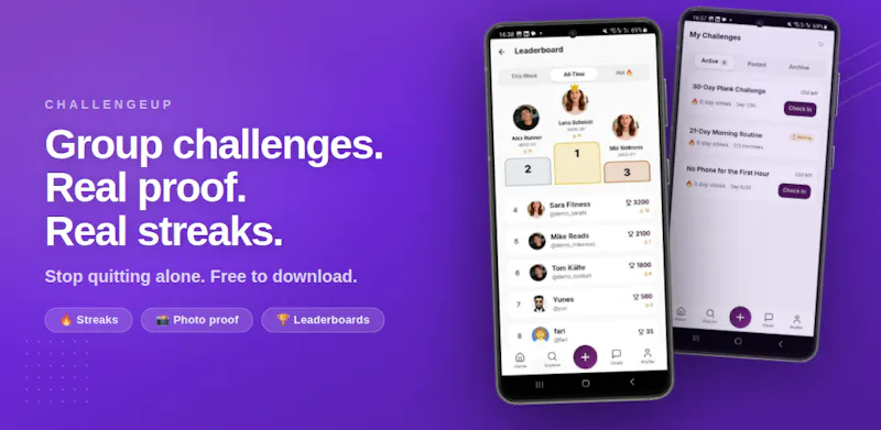 ChallengeUp , The LinkedIn for Doers screenshot 1