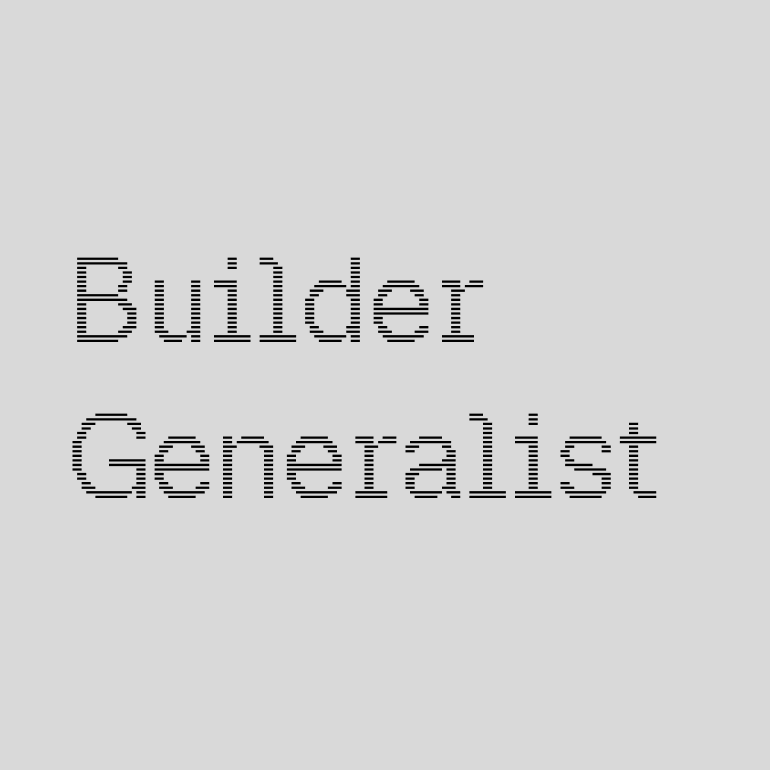 The Builder Generalist Program logo