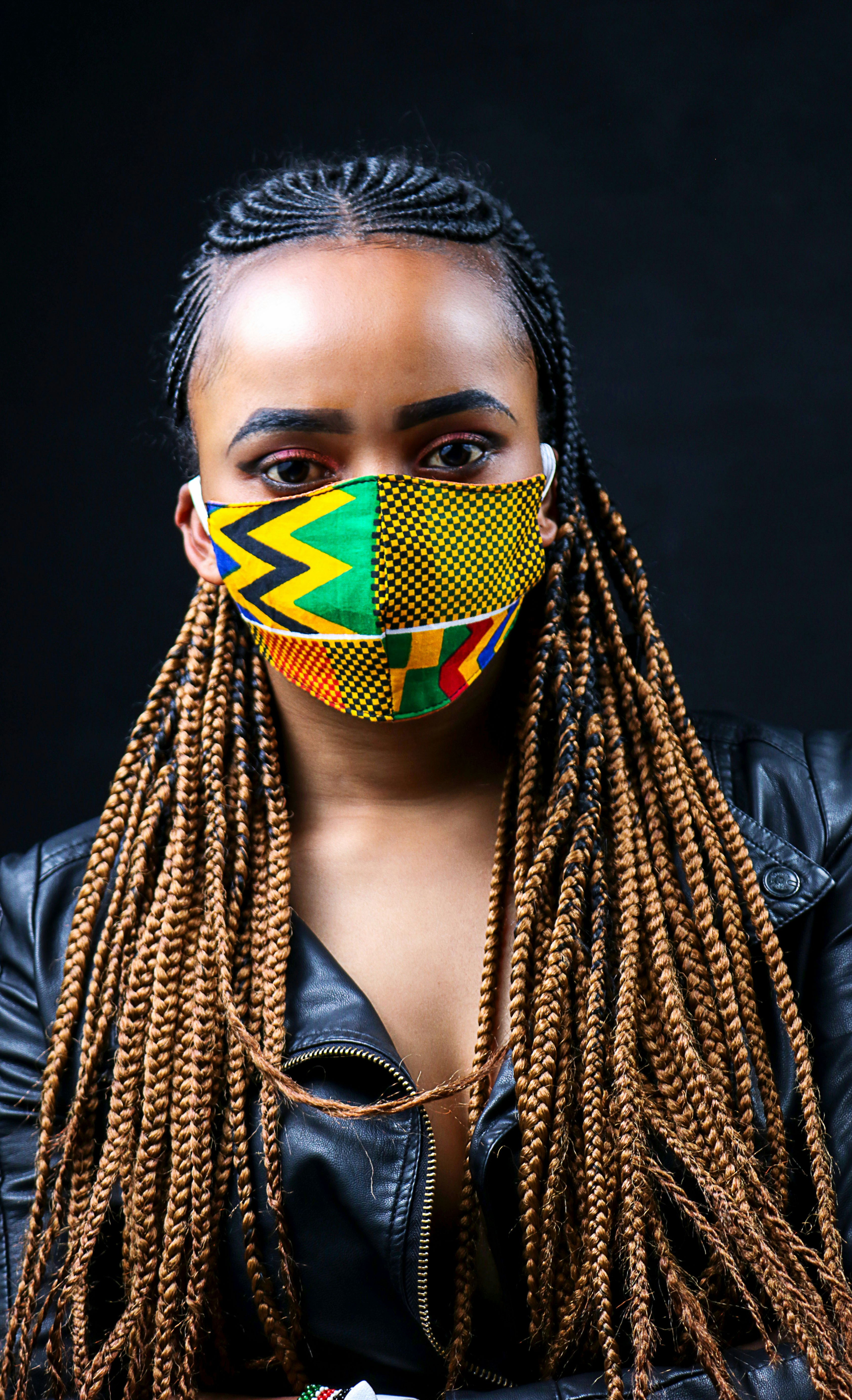 3 Ply Cotton Ankara Face Mask gallery image