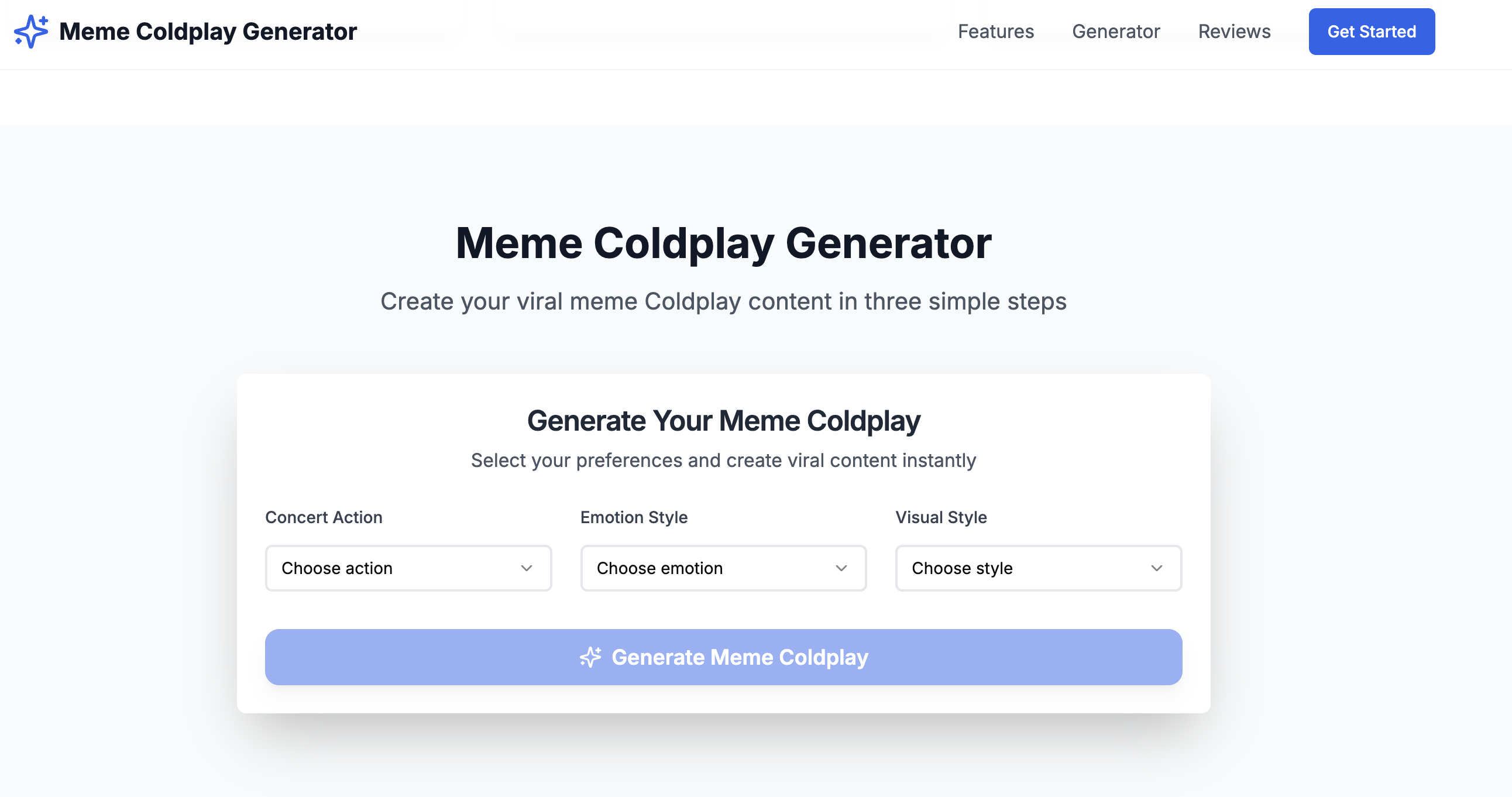 Meme Coldplay Generator gallery image