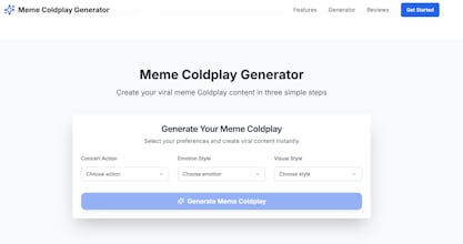 Meme Coldplay Generator gallery image