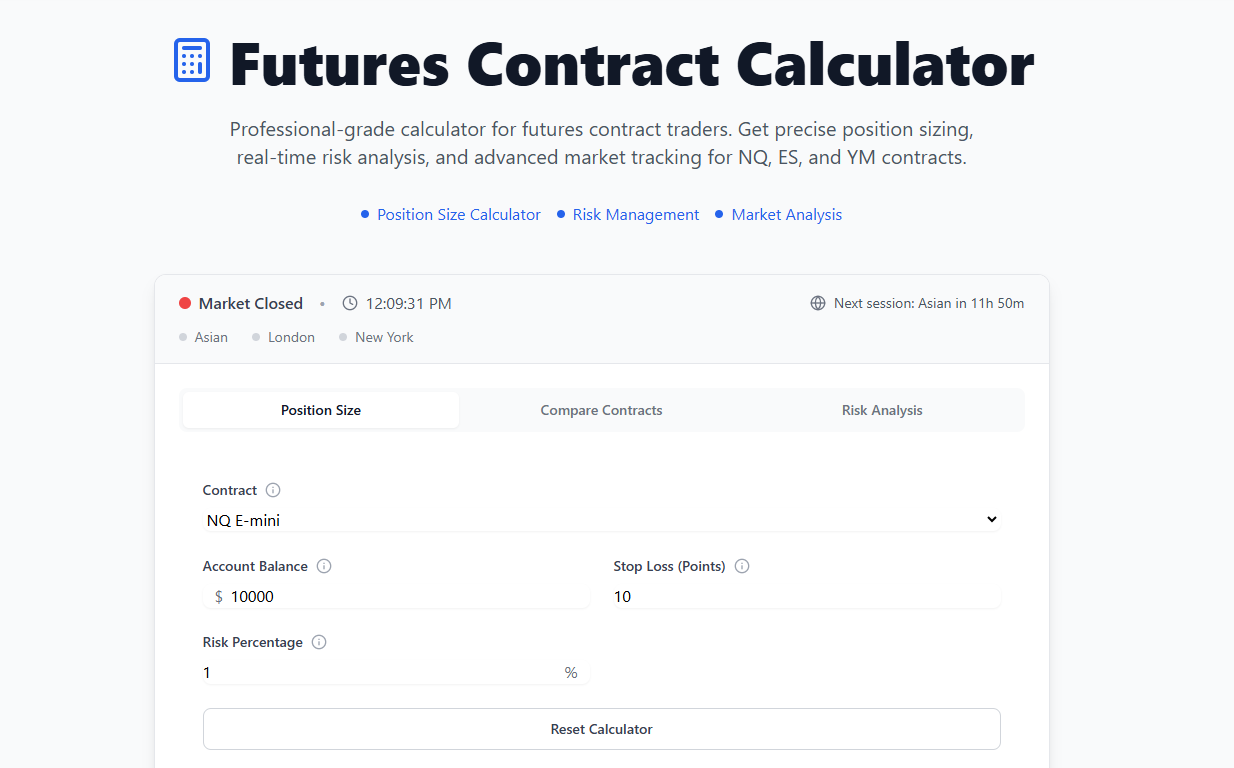 Mídia 1 de Calculadora de contratos futuros