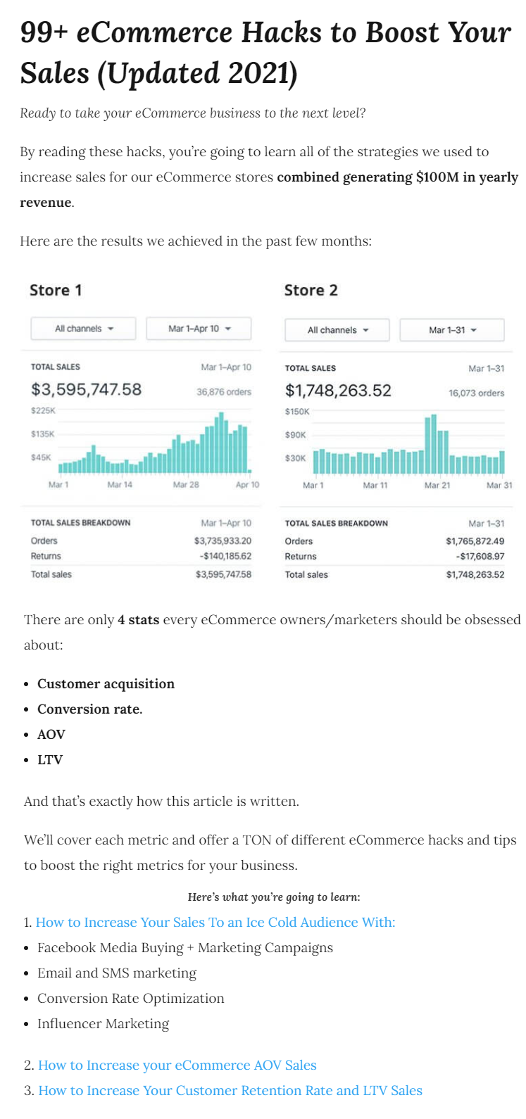 99+ eCommerce Hacks to Boost Your Sales gallery image