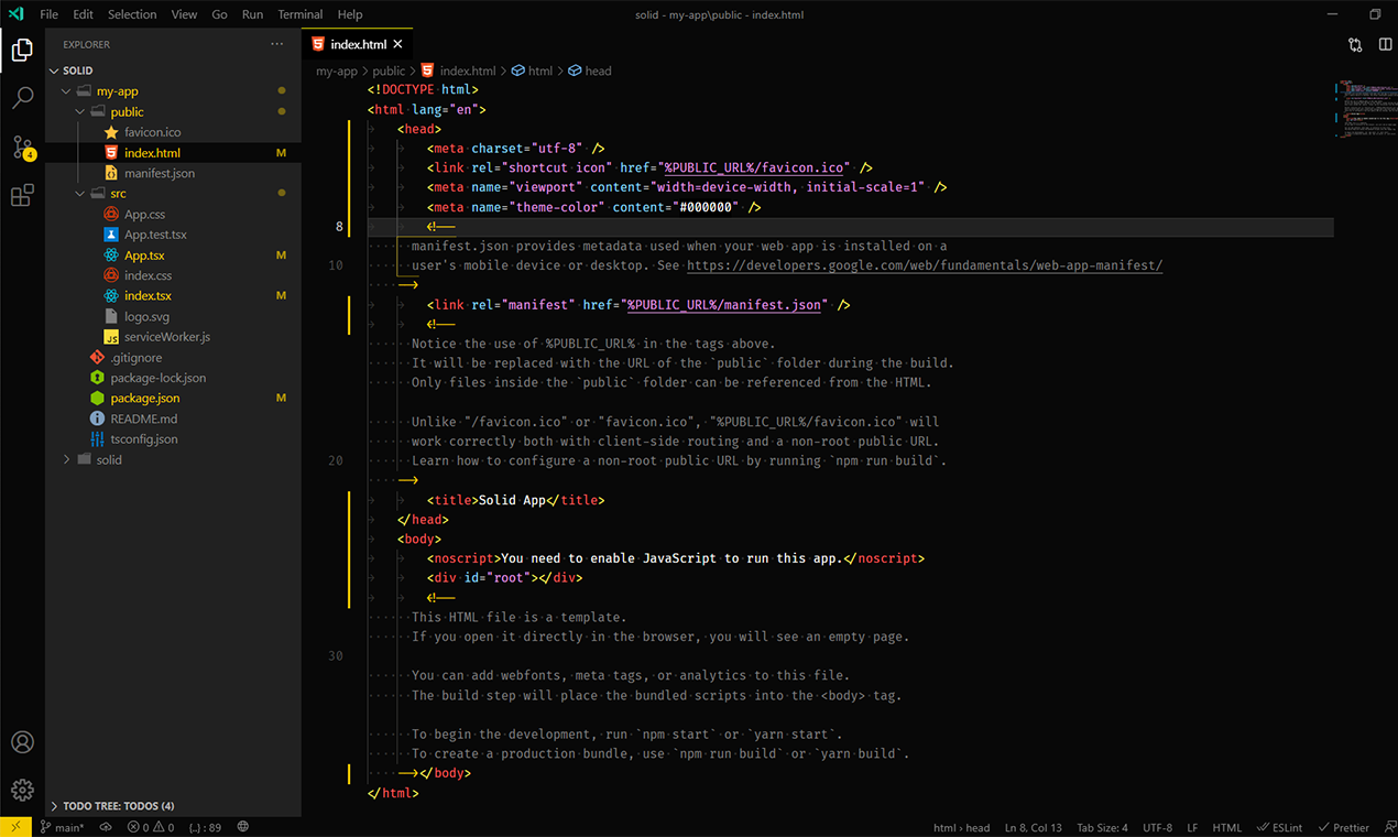Deepdark Material Theme gallery image