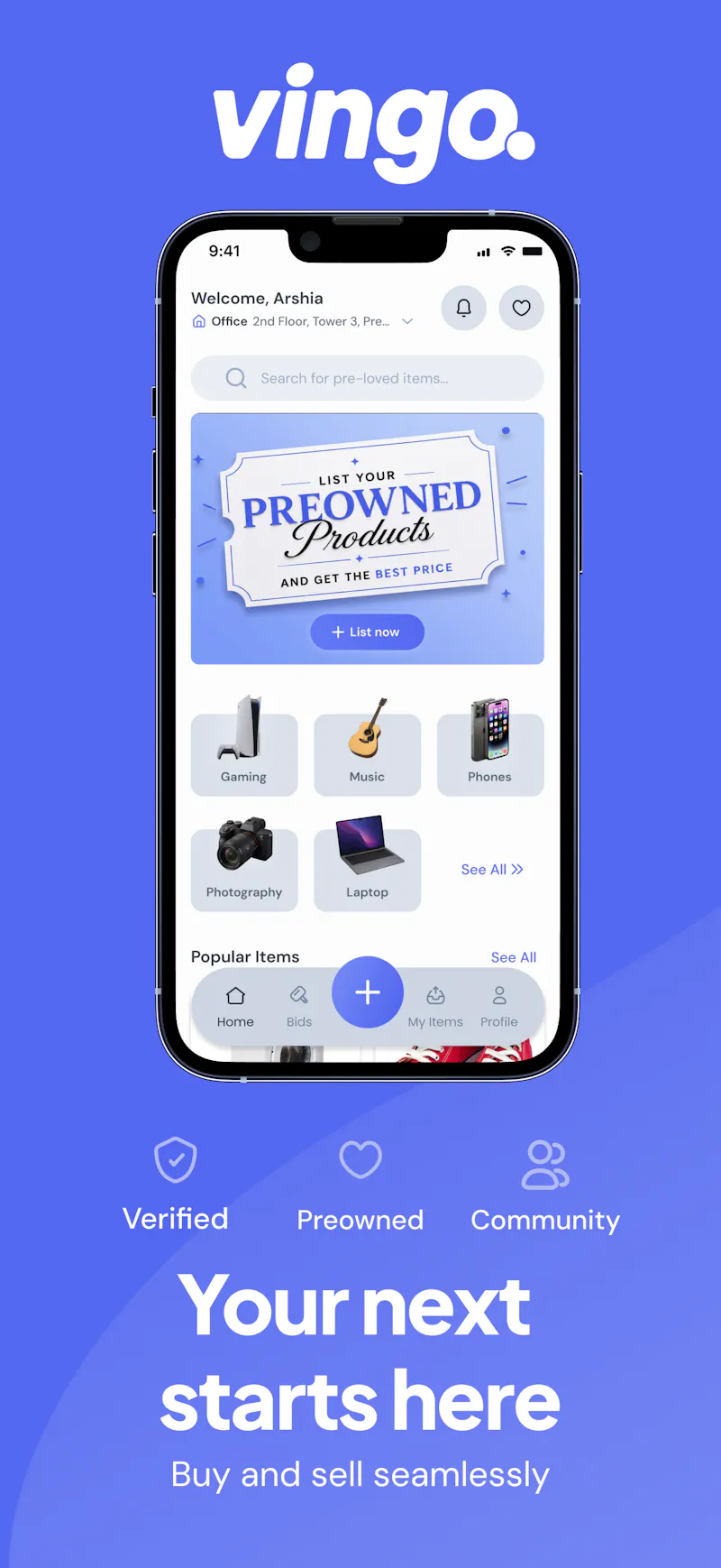 Vingo: Buy, Sell & Bid screenshot 1