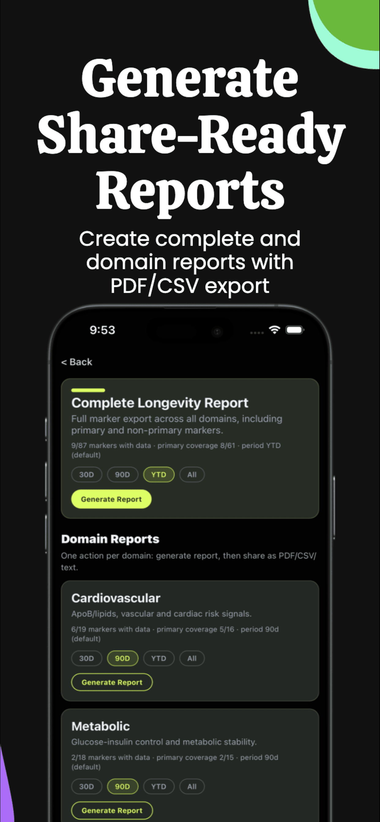 BioTrace: Longevity Tracker gallery image