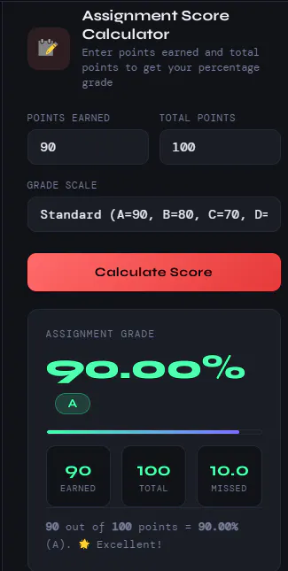 Active Student Grade Calculator gallery image