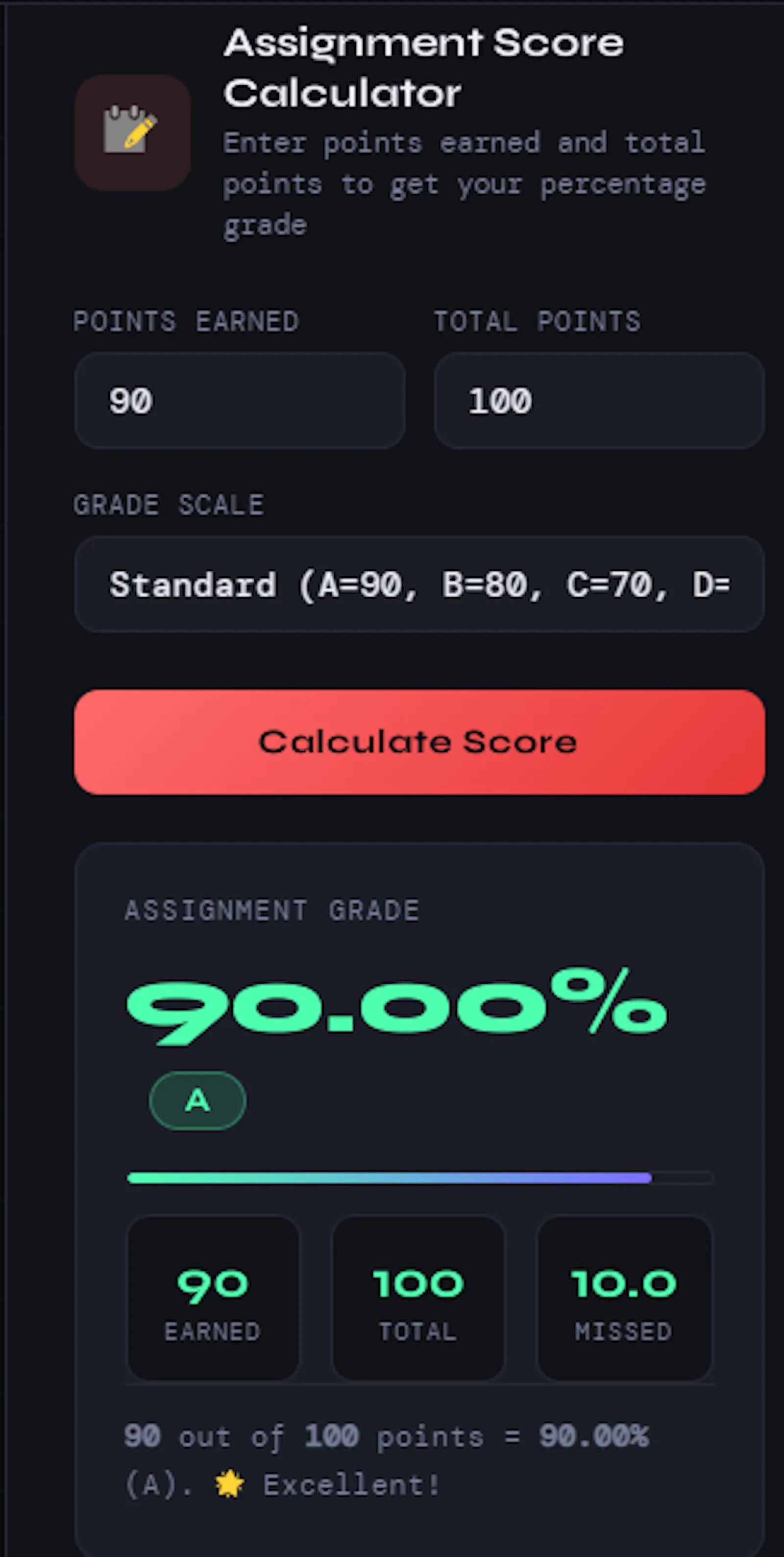 Active Student Grade Calculator screenshot 7