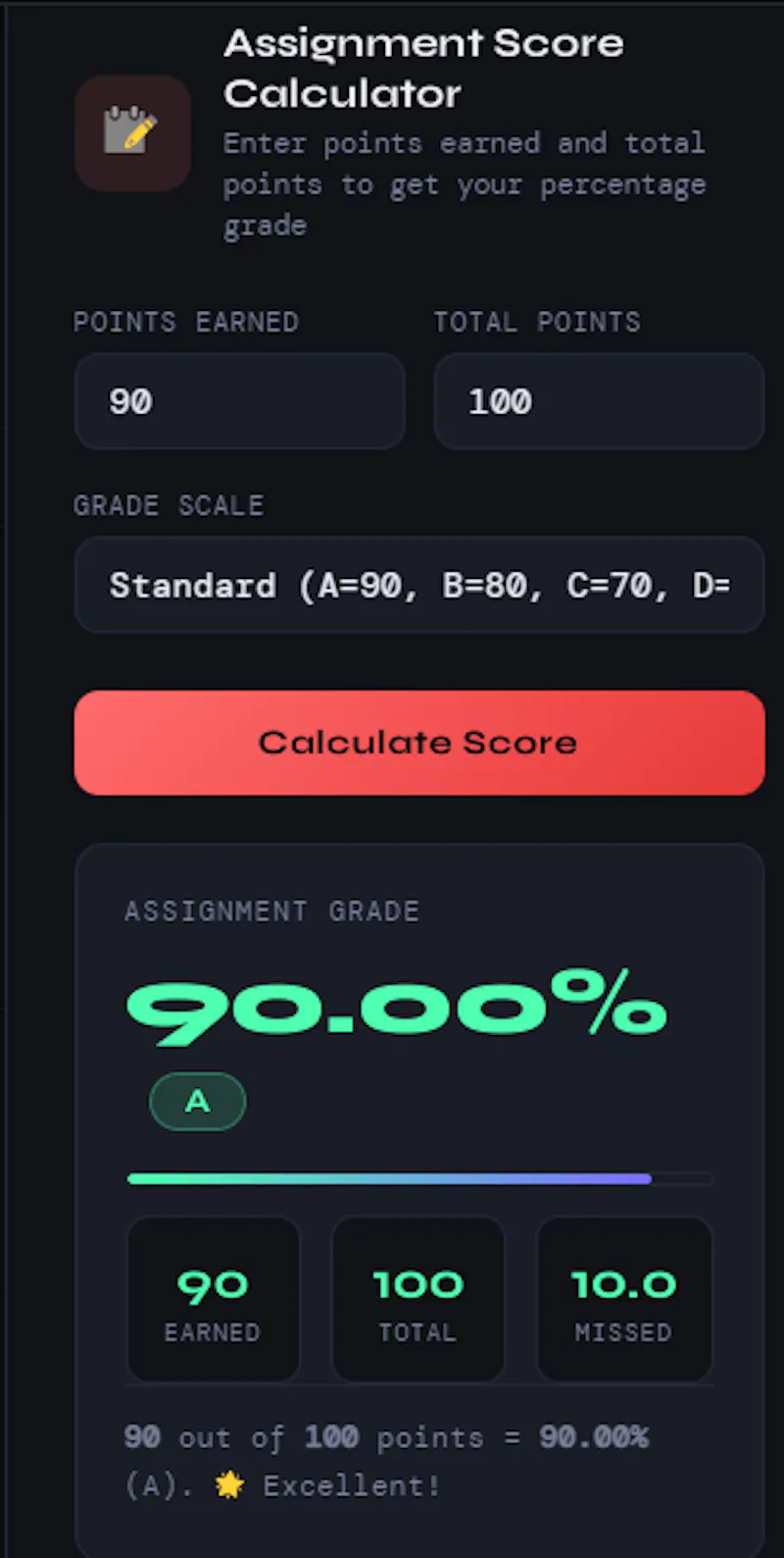 Active Student Grade Calculator screenshot 7