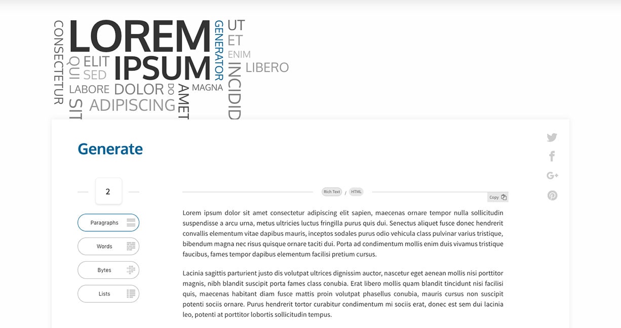 Lorem Ipsum Generator gallery image