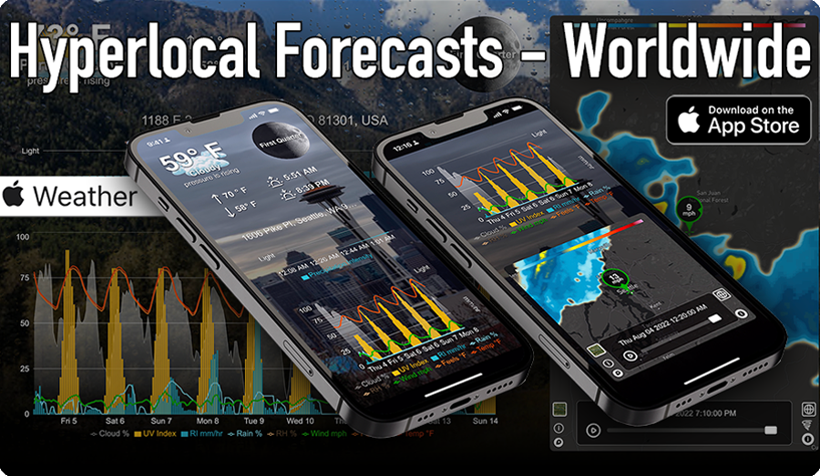 Wx4me - Hyperlokaal weer.Rain kijker radar en Apple Weatherkit. media 1