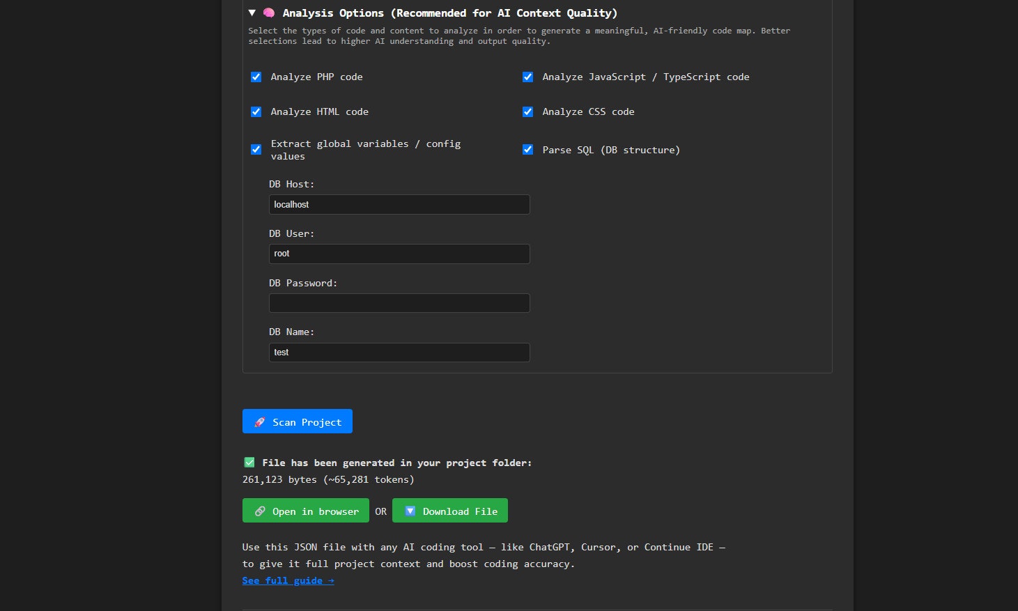 Codemap4ai - AI araçlarınıza tam proje bağlamını verin medya 3