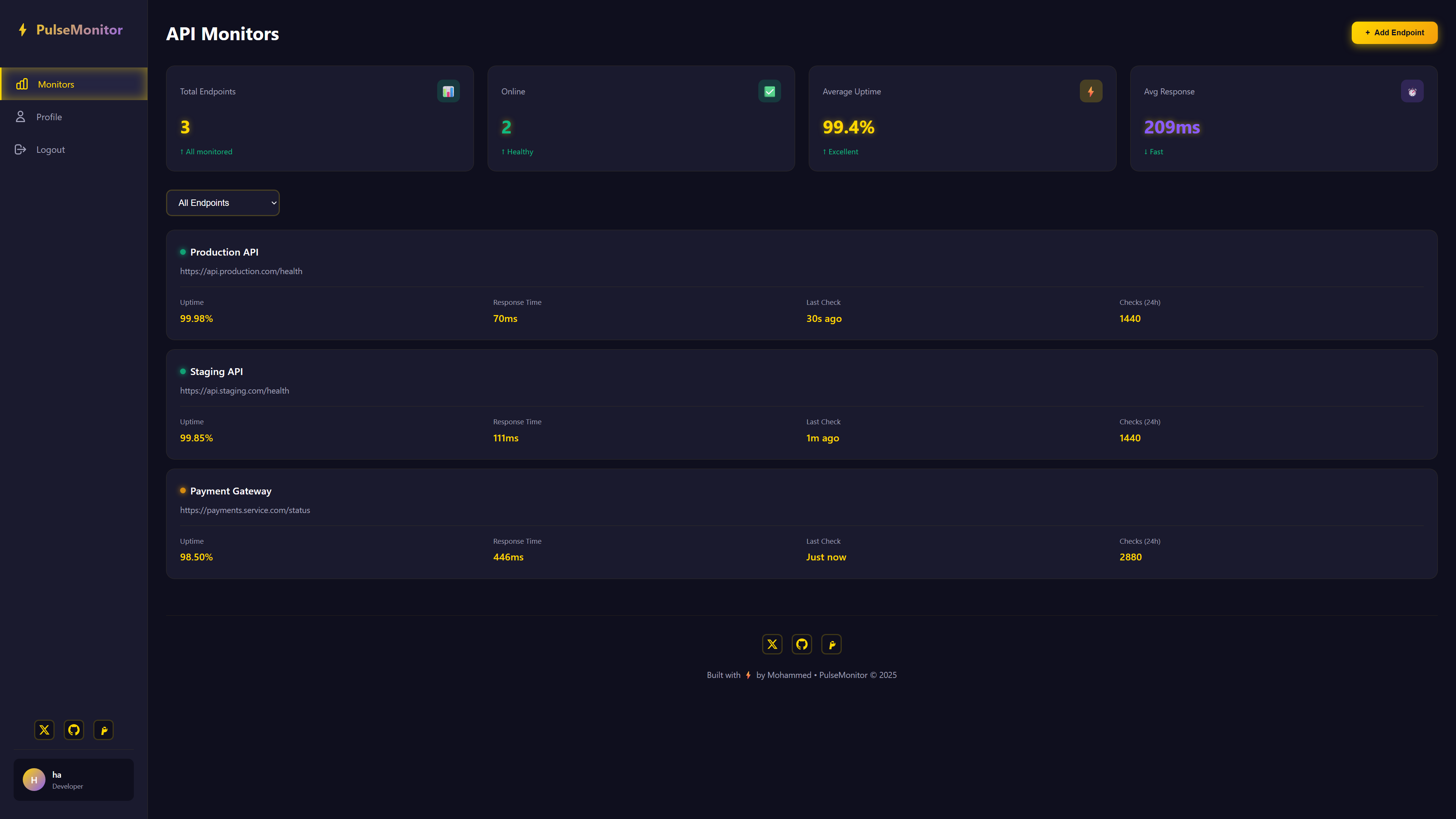 PulseWatch - Screenshot 2 showing product features and functionality