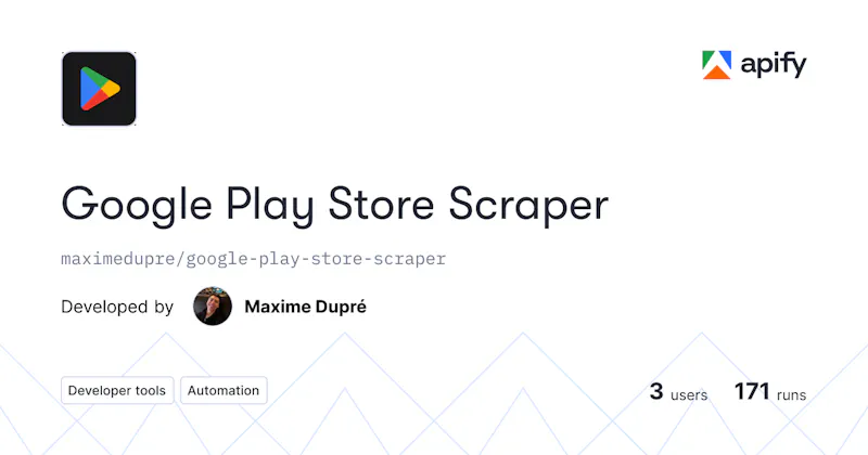 Google Play Store Scraper screenshot 1