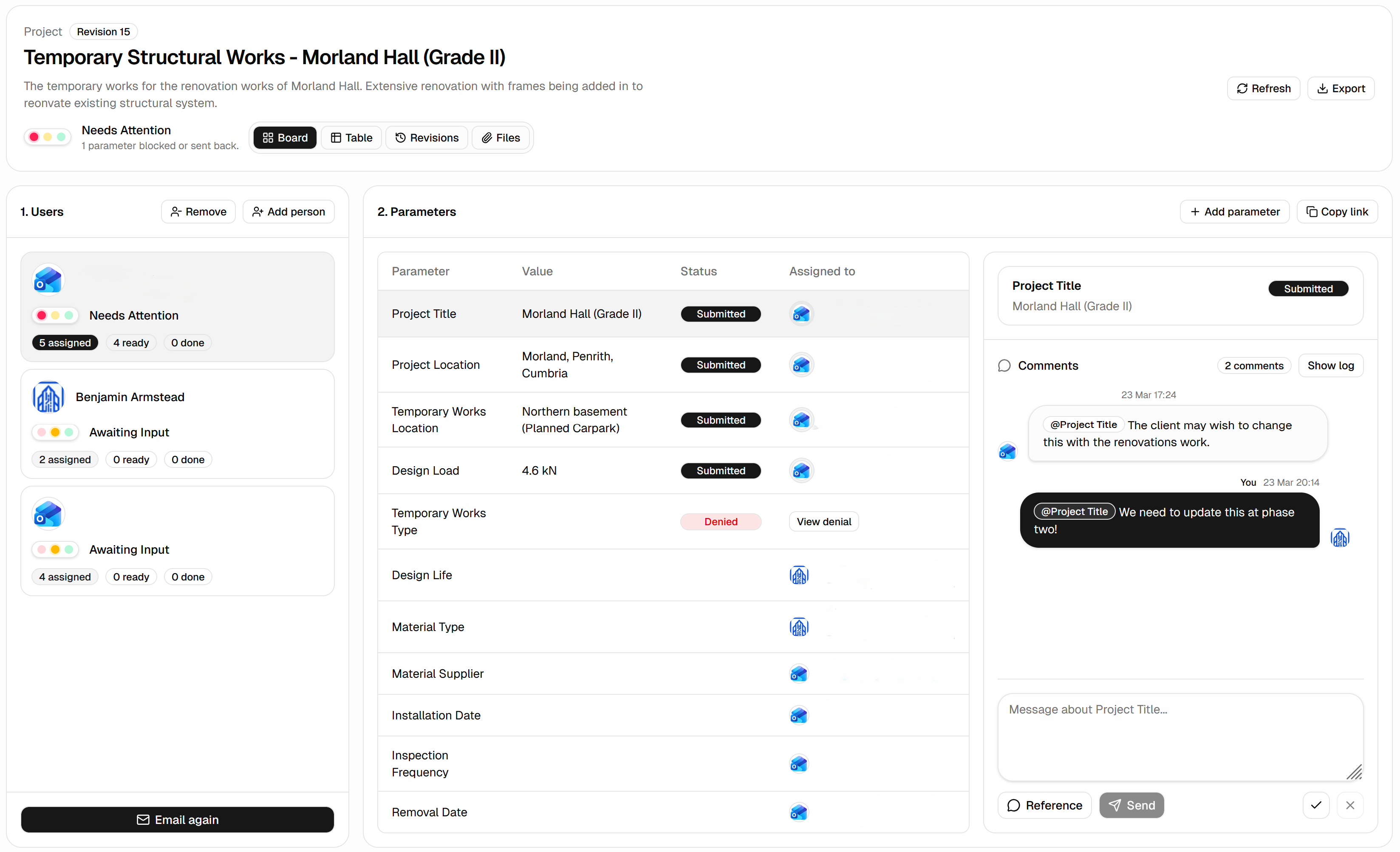 PerformData: RFI and specification maker gallery image