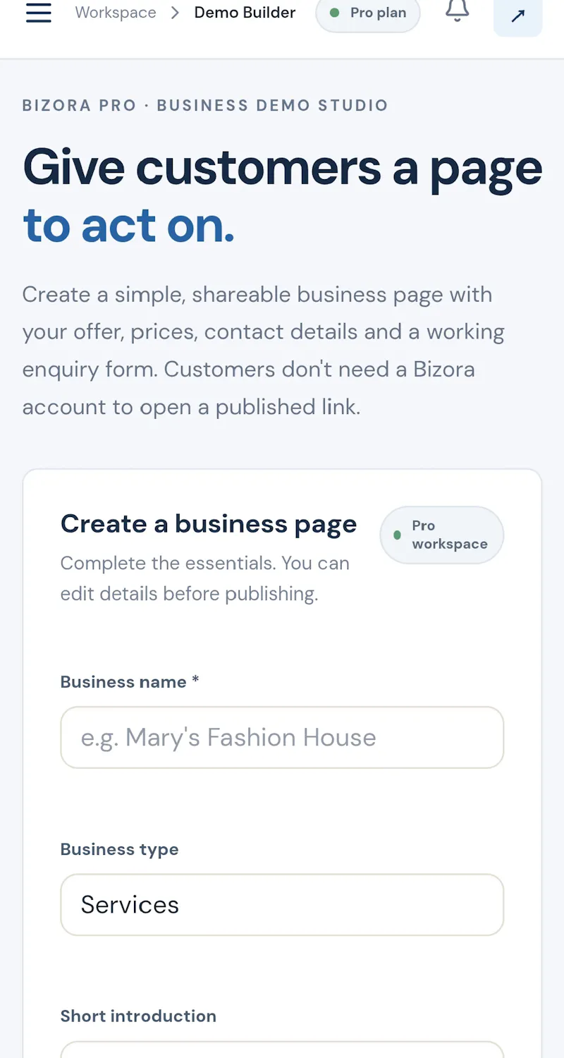 Bizora  screenshot 2