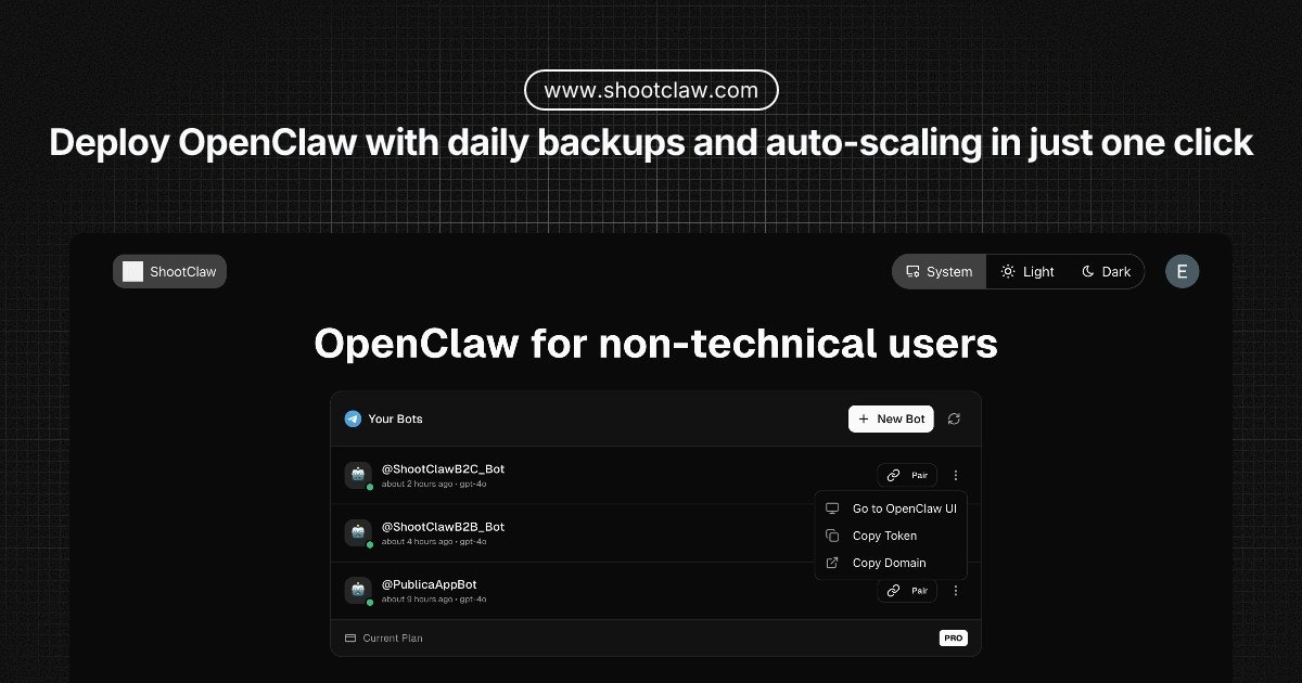ShootClaw - Main product screenshot demonstrating key features and user interface