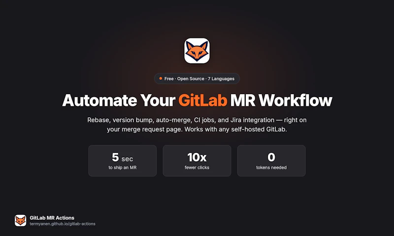 GitLab MR Actions screenshot 1
