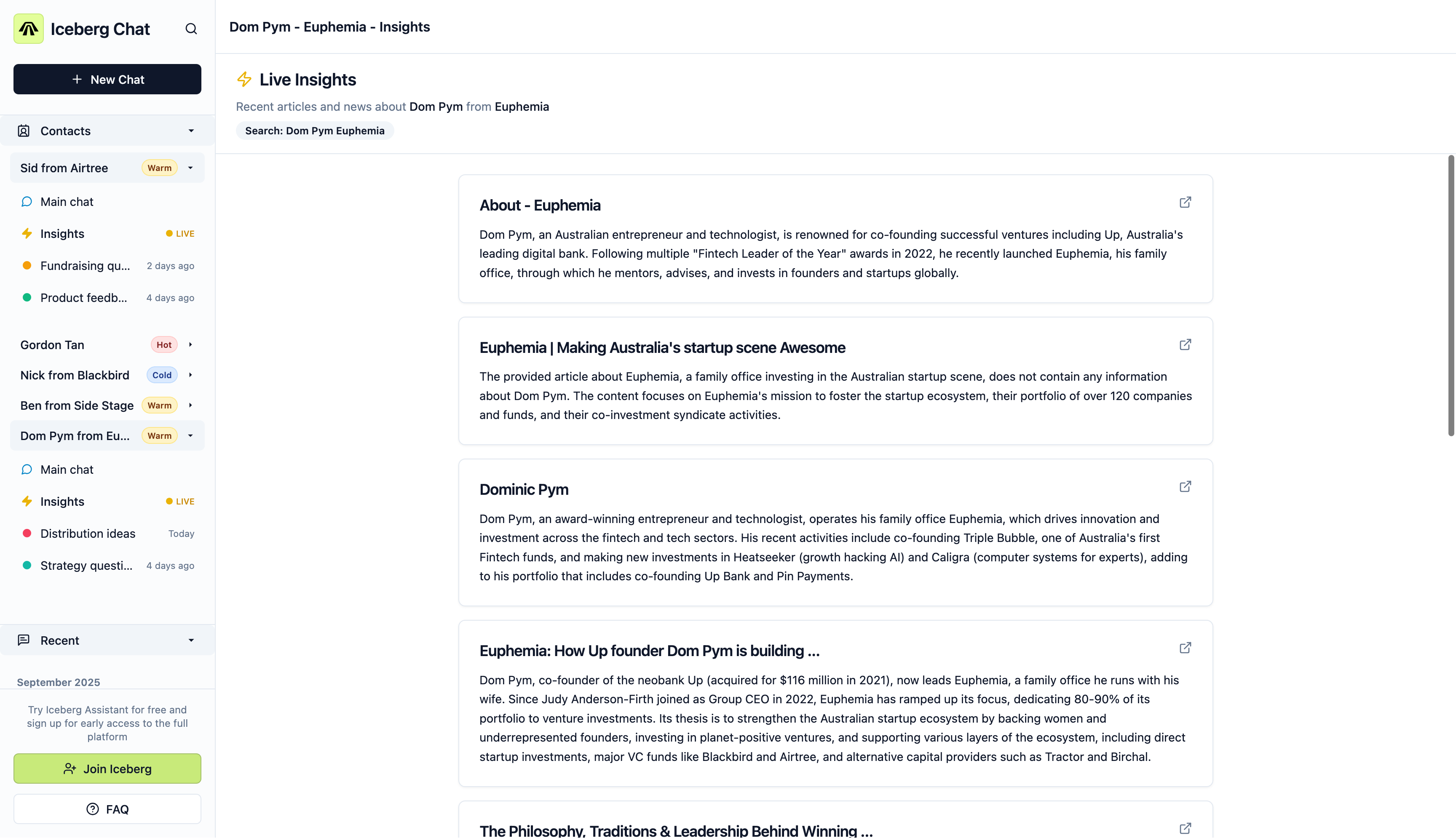 Iceberg AI-Fundraising Assistant gallery image