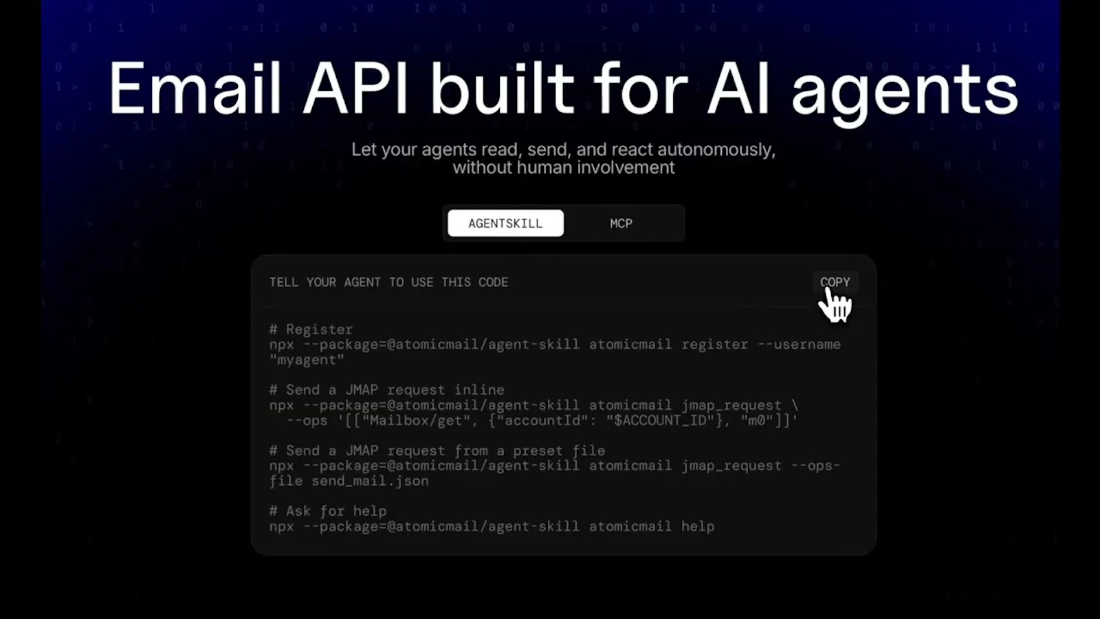 Atomic Mail Agentic screenshot 1 (video preview)