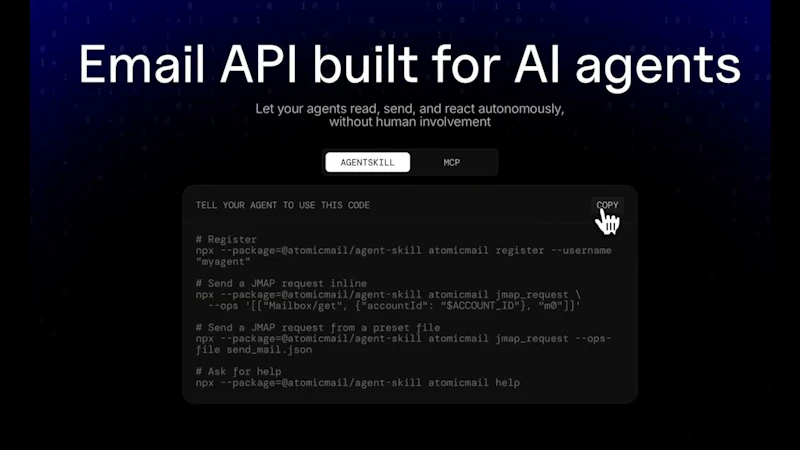 Atomic Mail Agentic screenshot 1 (video preview)