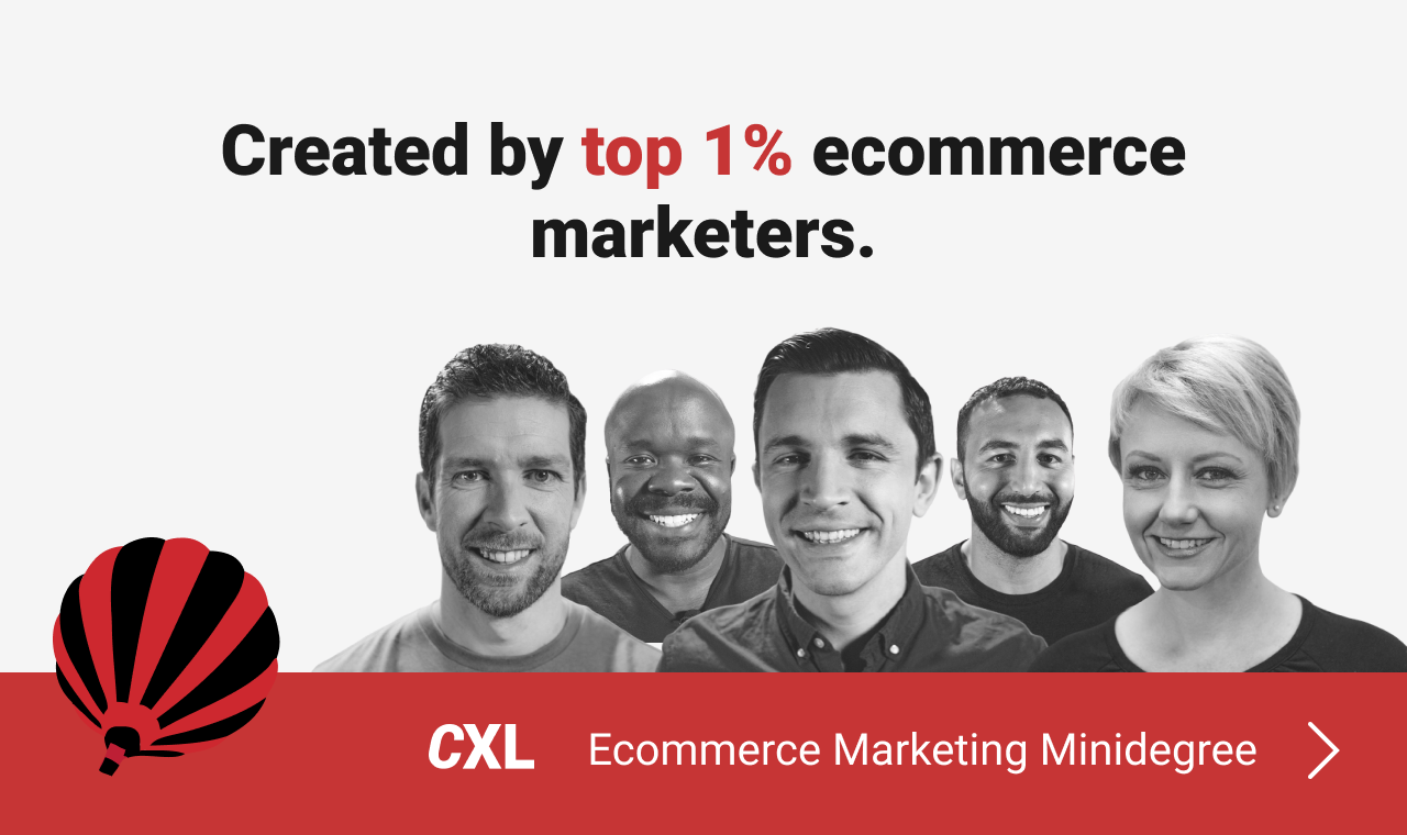 Ecommerce Marketing MinideGree por CXL media 2