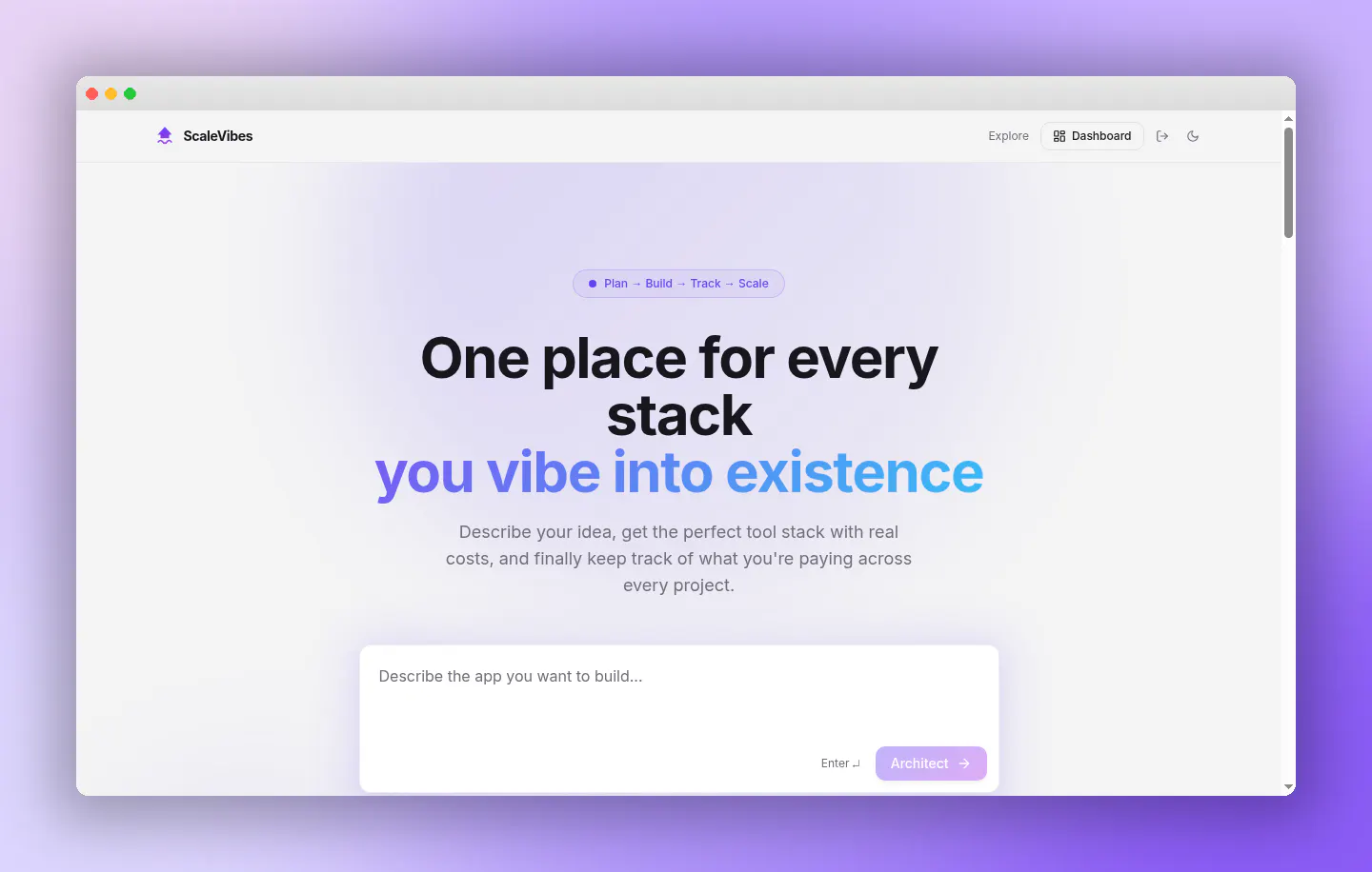ScaleVibes — Optimize Your Vibe Stack 项目横幅