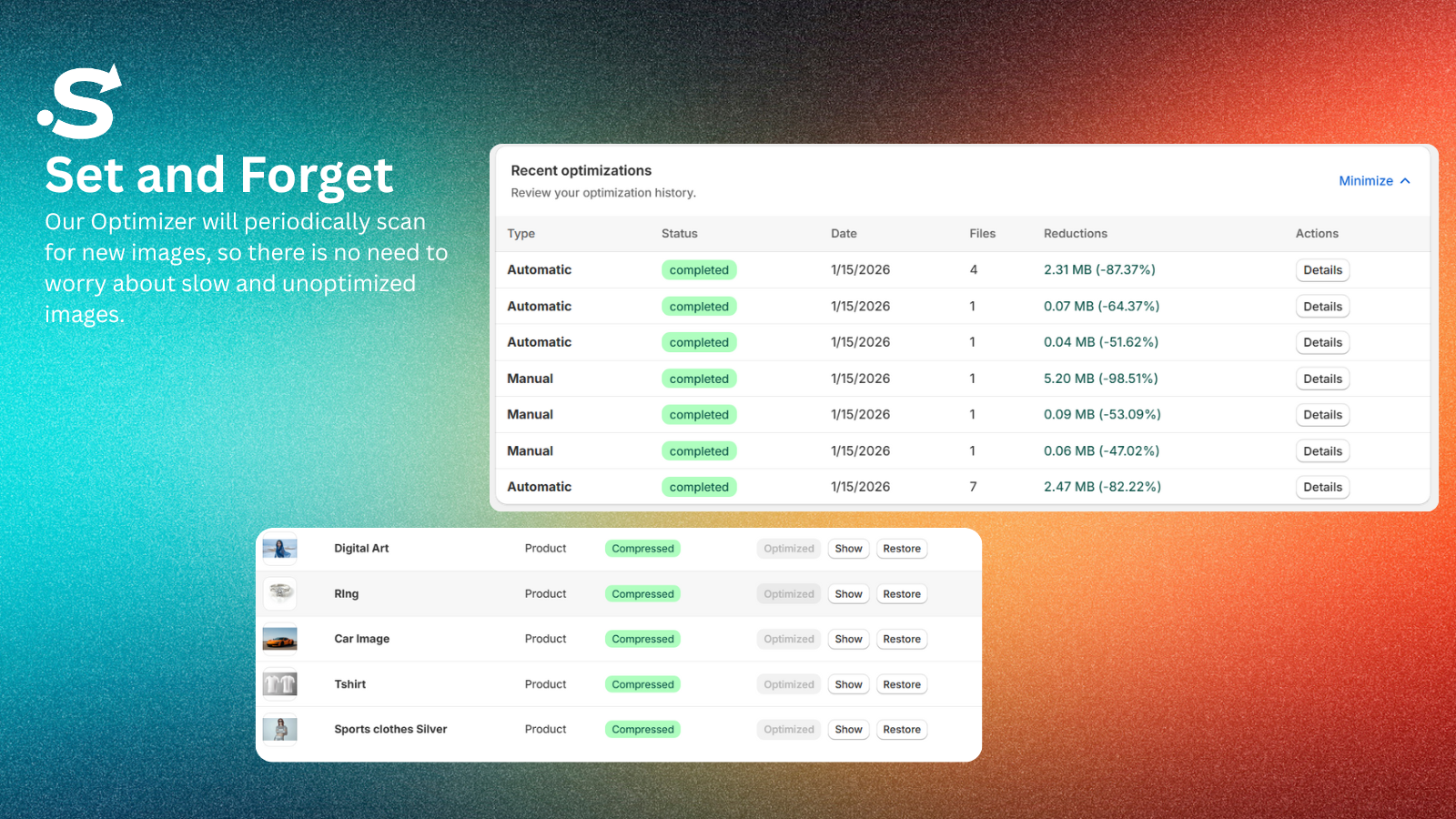 SEOAi ‑ Image & Speed Optimize - Screenshot 2 showing product features and functionality