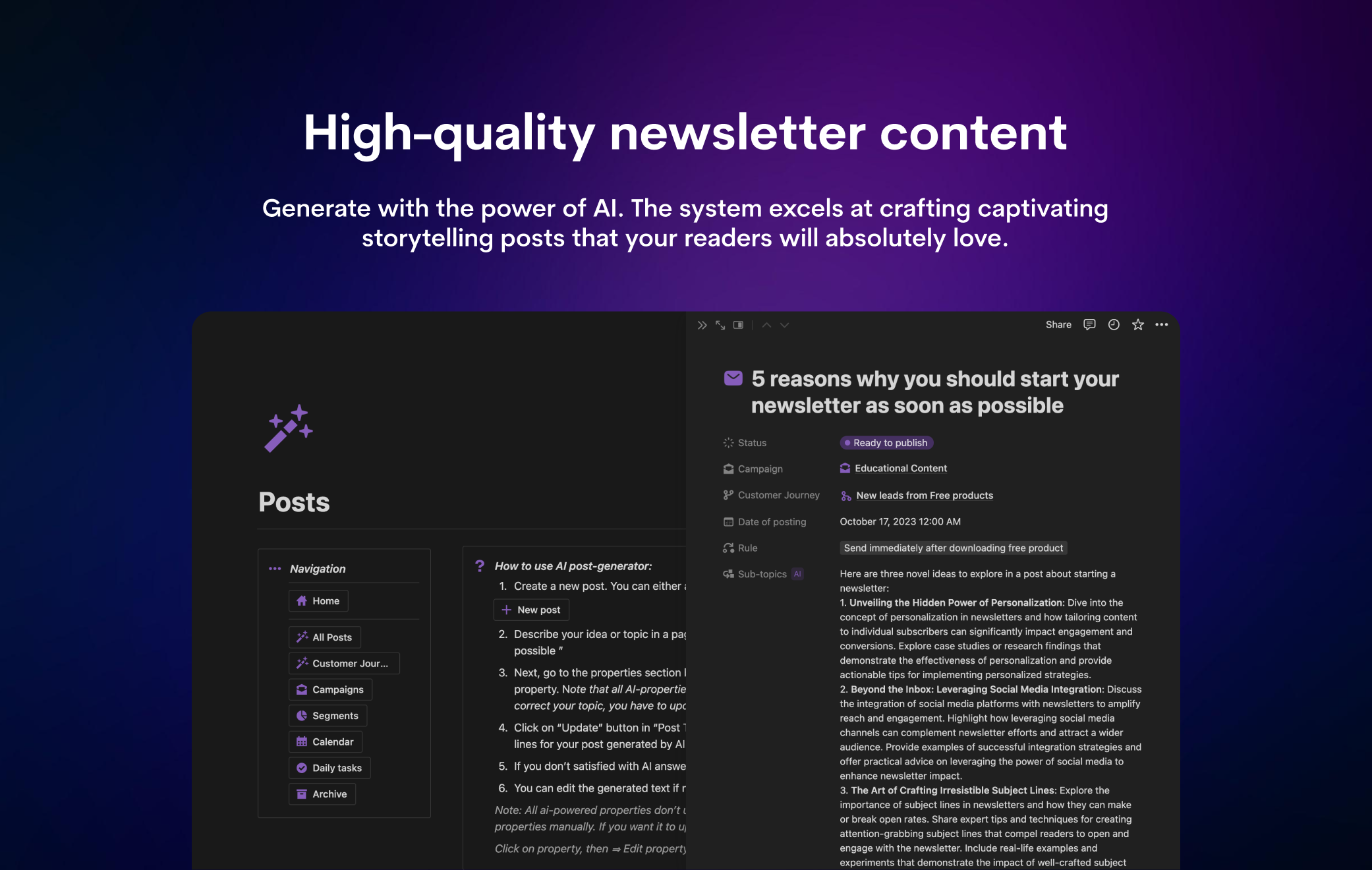 AI Easy Newsletter Studio  gallery image