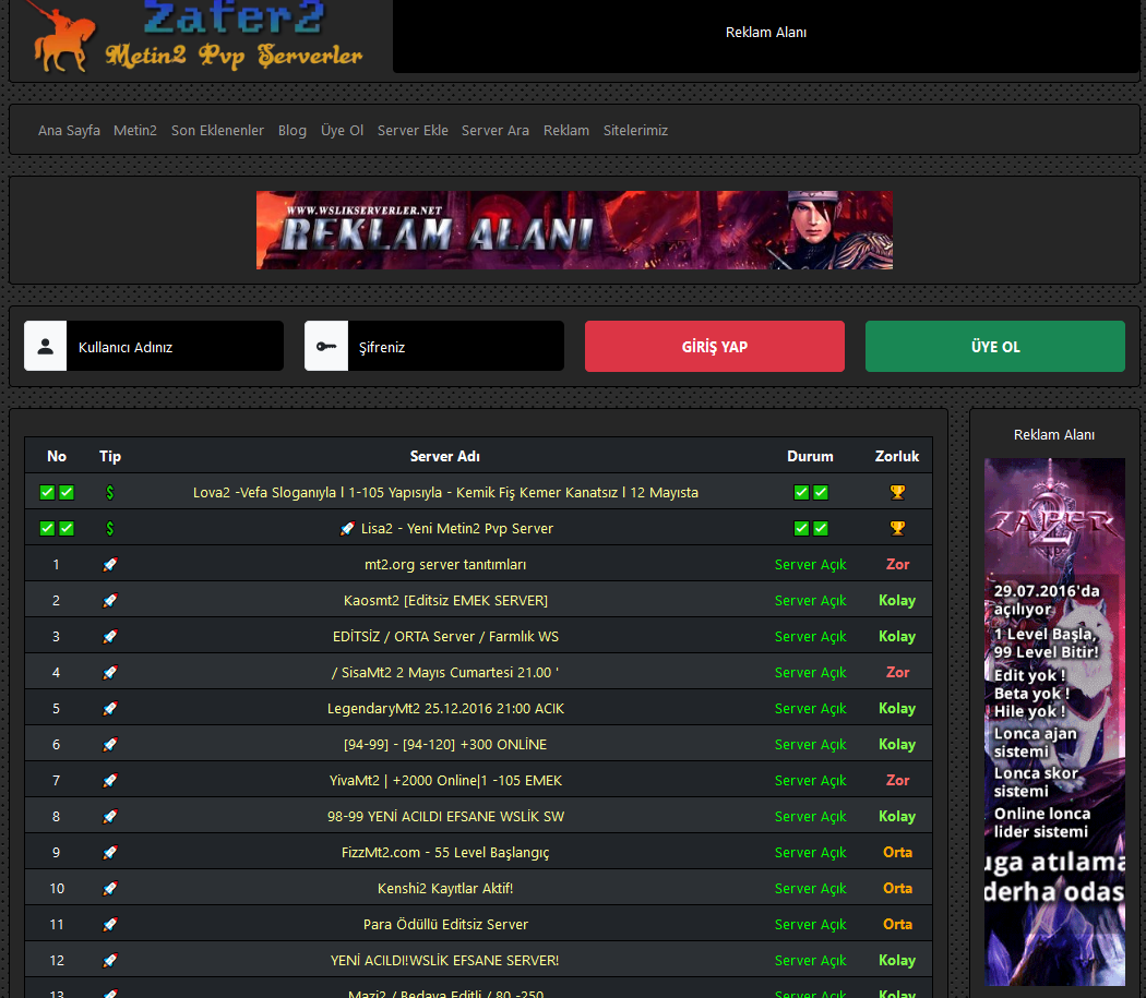 Server PVP Metin2 media 2