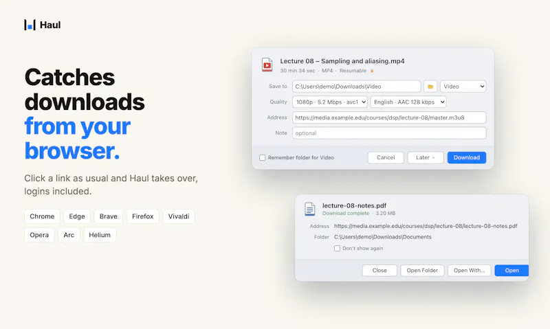 Haul - Fast Download Manager screenshot 5