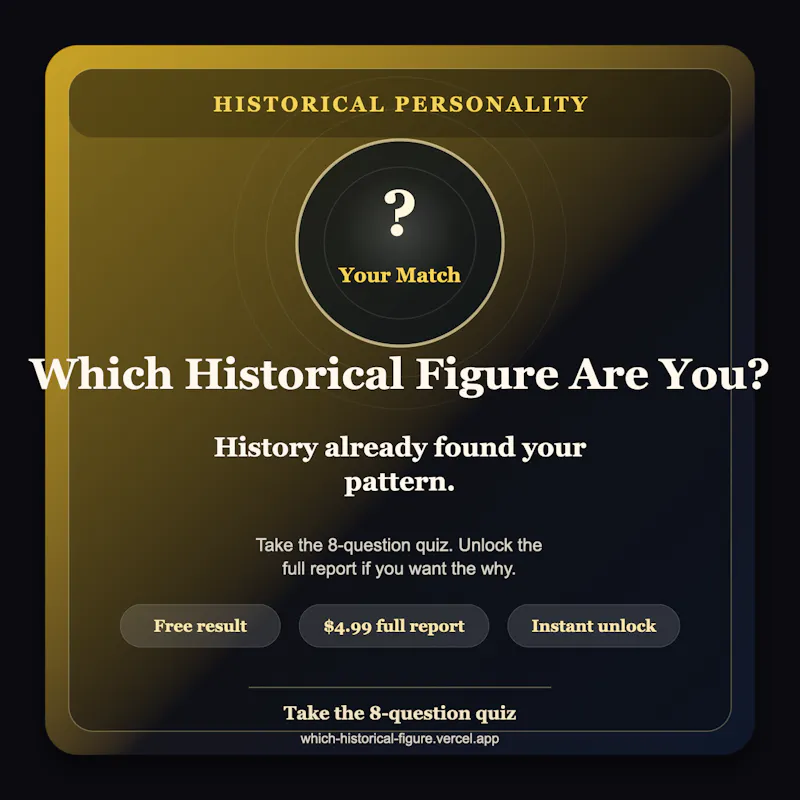 Which Historical Figure Are You? screenshot 3