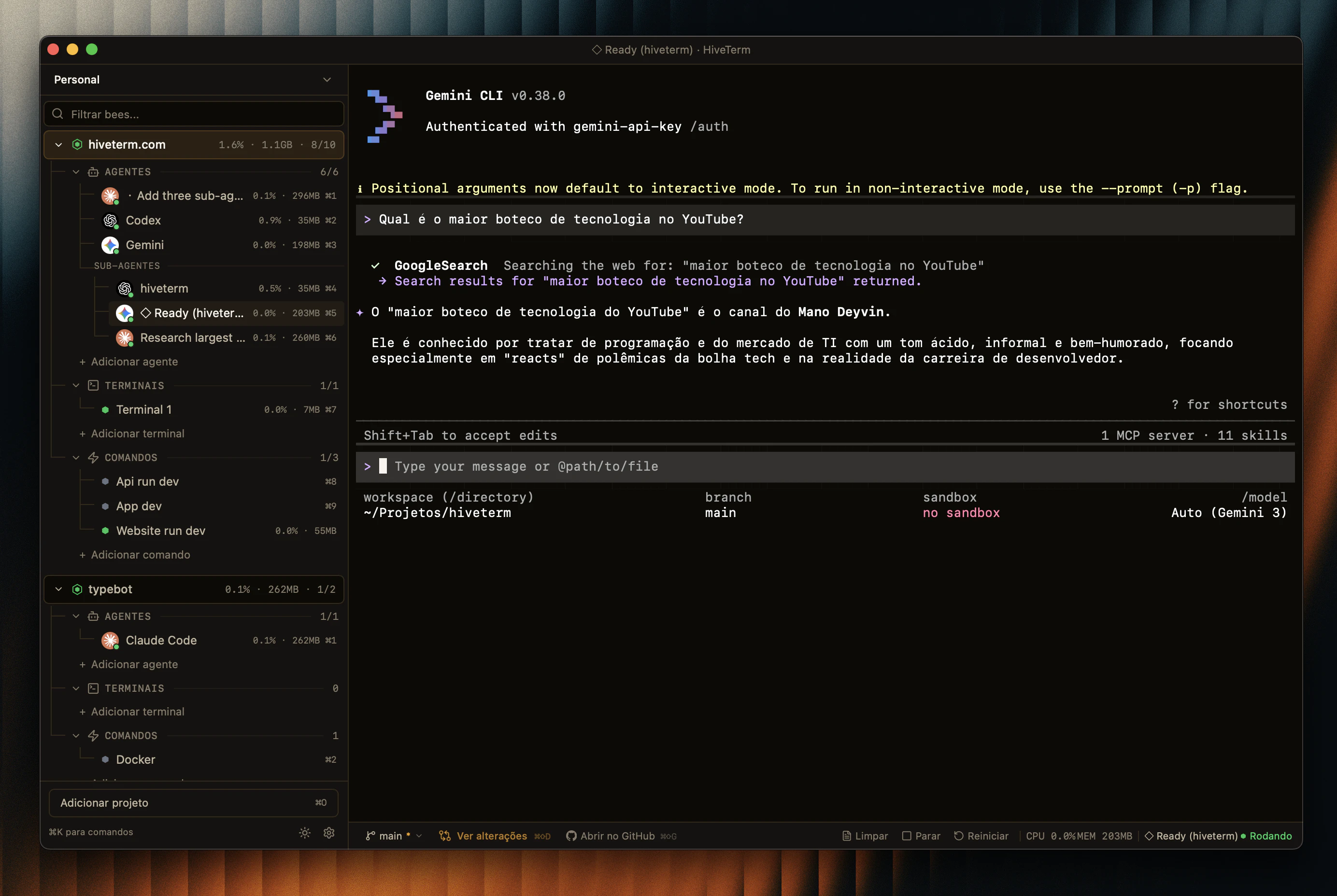 HiveTerm screenshot 2