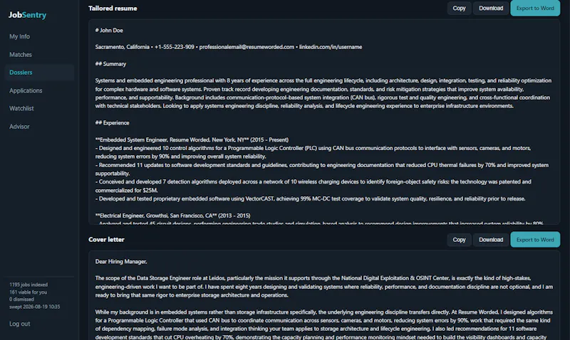 Job Sentry screenshot 3