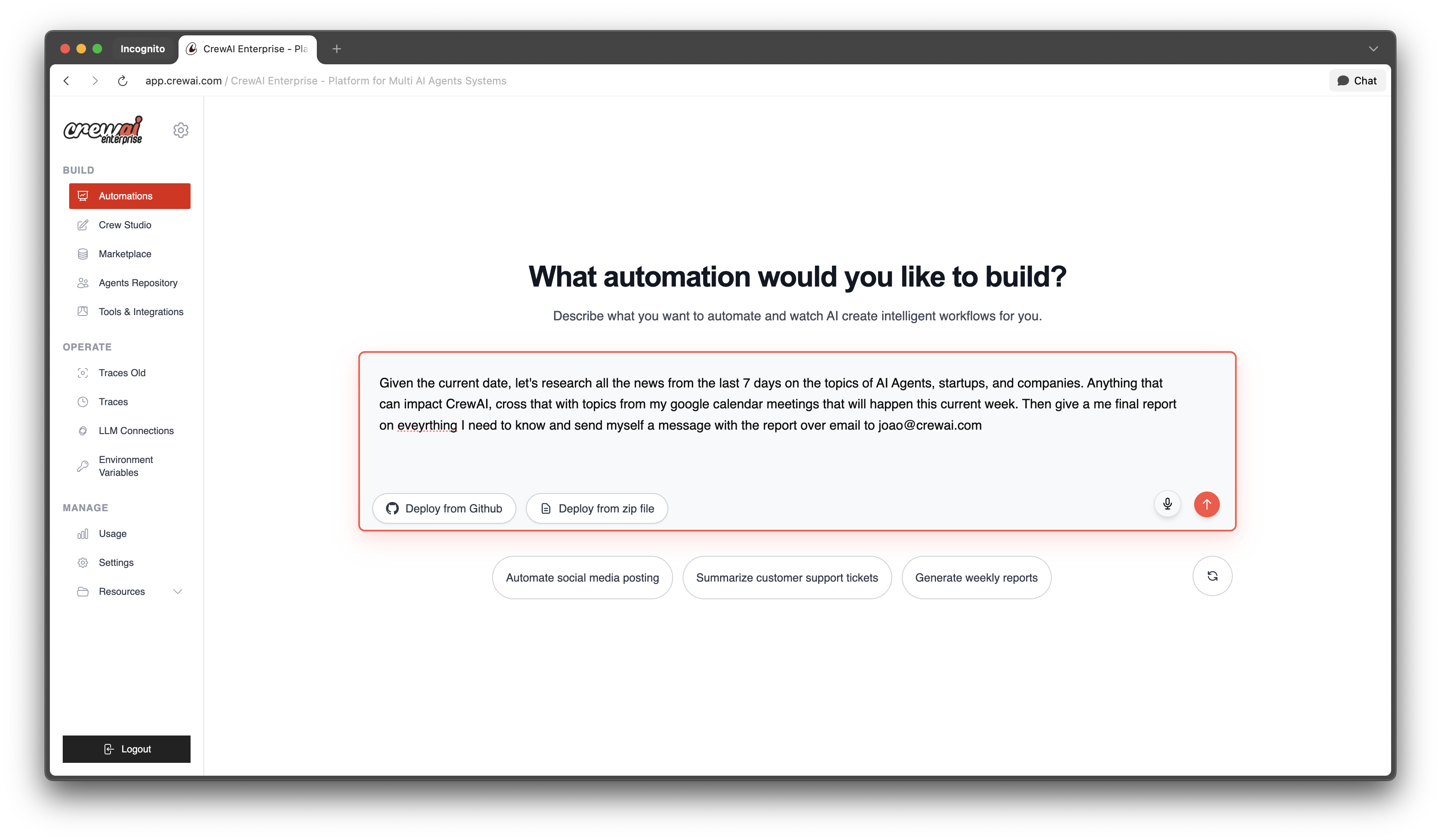 Média Crewai AMP - Plateforme de gestion des agents - Orchestrer les agents d'IA avec confiance, échelle et simplicité 7