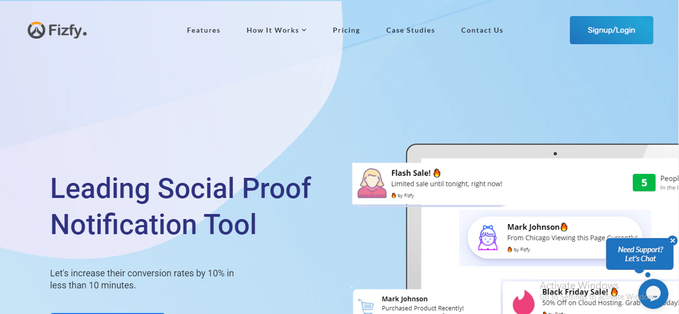 Fizfy - Social Proof Notification Tool