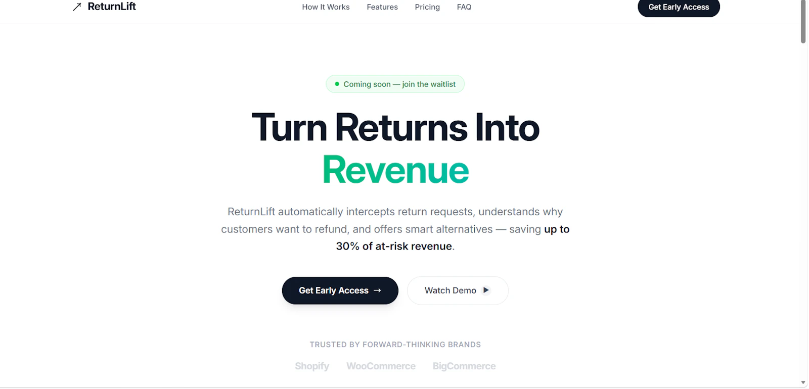 ReturnLift screenshot 1